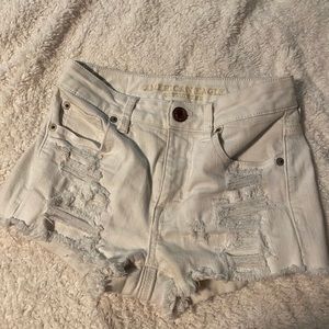 White American eagle shorts